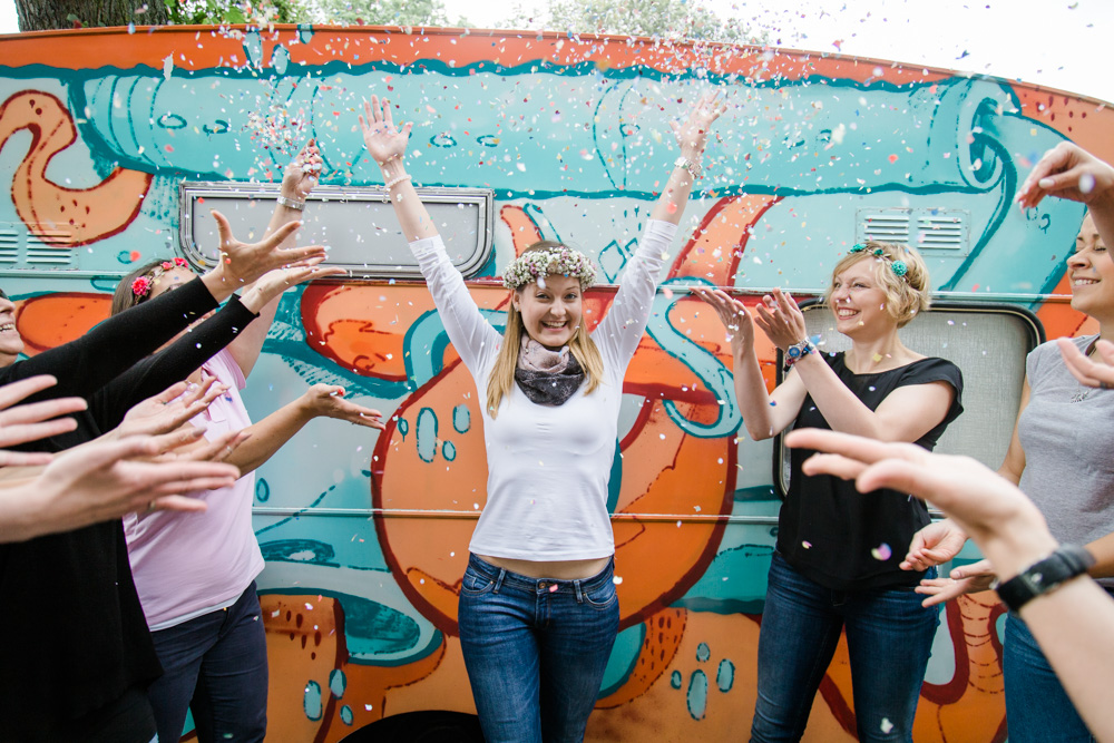 JGA-Fotoshooting auf der Liebesinsel im Stadtpark Hamburg